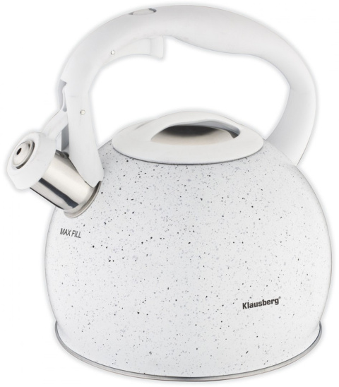 CZAJNIK Z GWIZDKIEM 2L KLAUSBERG KB-7319 MARBLE
