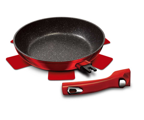 PATELNIA GRANITOWA 30cm BERLINGER HAUS RED METALLIC LINE BH-1254
