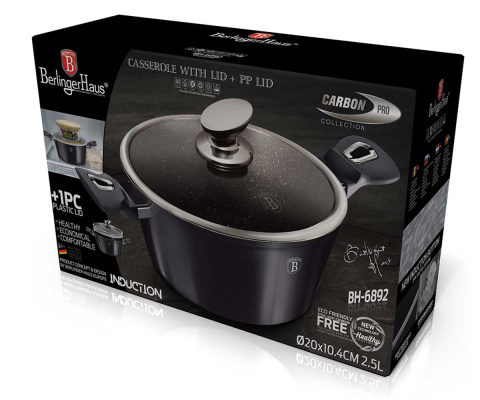 GRANITE POT 24cm BERLINGERHAUS BH-6893 CARBON PRO