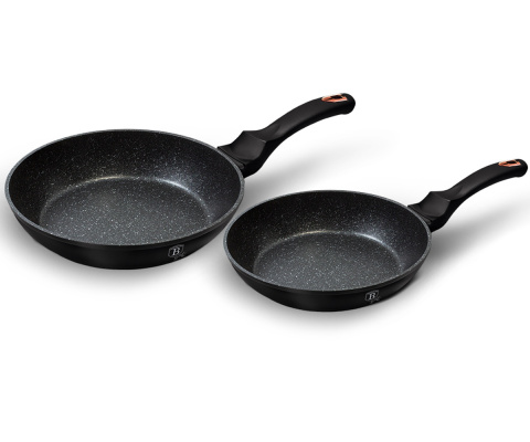ZESTAW 2 PATELNI GRANITOWYCH 22/26cm BERLINGER HAUS BLACK ROSE BH-1644