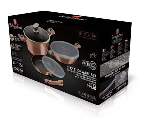 SET OF 3 GRANITE PANS BERLINGERHAUS BH-6796