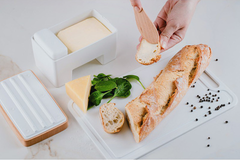 CERAMICZNA MASELNICZKA HUSLA HYGGE czarna