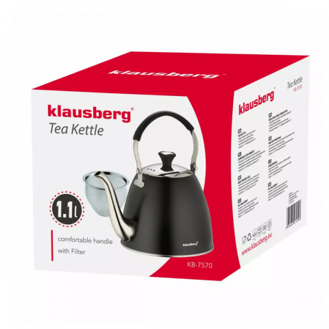 INFUSER KETTLE WITH STRAINER KINGHOFF 1.2L KH-1634