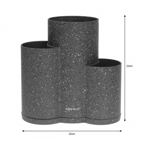 TRIPLE BLOCK STAND FOR KNIVES AND UTENSILS KINGHOFF KH-1568