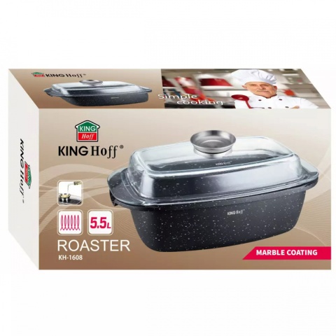 BRYTFANNA MARMUROWA KINGHOFF 5,5L +POKRYWA KH-1608