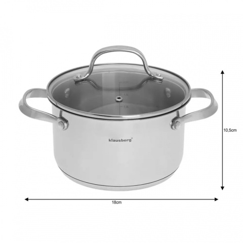 KLAUSBERG POT WITH LID 2.5 L KB-7212