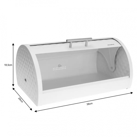 CHLEBAK STALOWY POKRYWĄ DIAMOND KLAUSBERG KB-7453