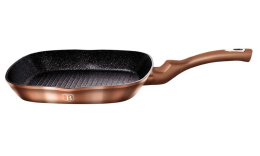 PATELNIA GRANITOWA GRILLOWA 28 cm BERLINGER HAUS ROSE GOLD BH-1521