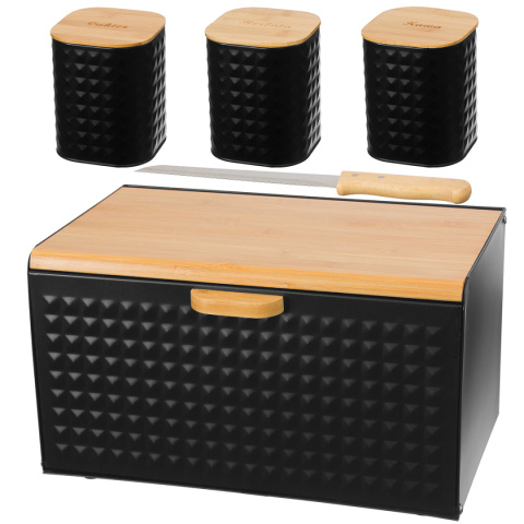 BREAD BOX WITH SET OF KITCHEN CONTAINERS 1627