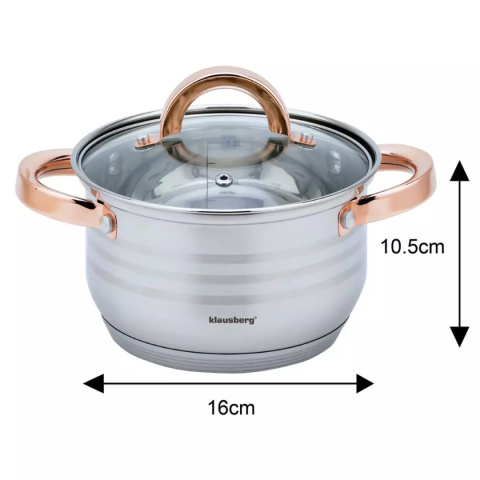 KLAUSBERG KB-7700 12-PIECE COOKWARE SET