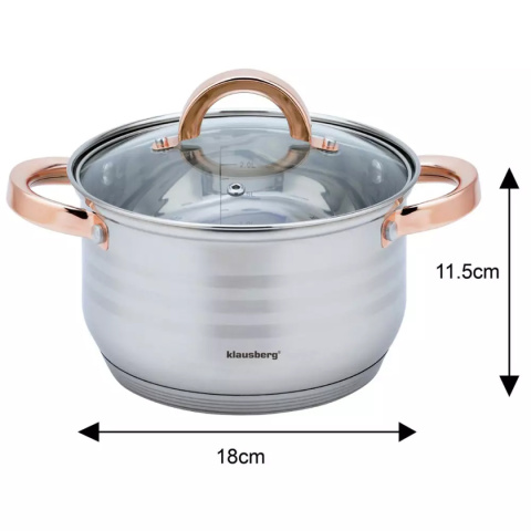 KLAUSBERG KB-7700 12-PIECE COOKWARE SET