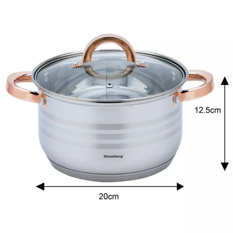 KLAUSBERG KB-7700 12-PIECE COOKWARE SET