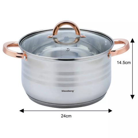 KLAUSBERG KB-7700 12-PIECE COOKWARE SET