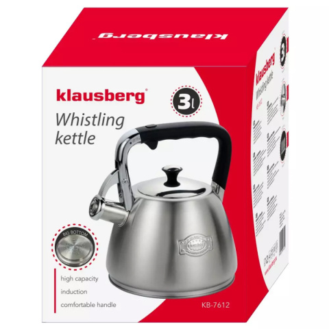 KETTLE WITH WHISTLE 3L KLAUSBERG KB-7612
