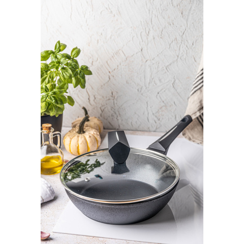 KLAUSBERG MARBLED FRYING PAN WITH LID 28cm KB-7692