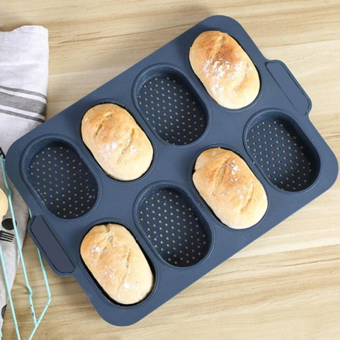 SILICONE BAKING MOLD 8 BUNS KAJZEREK 3179