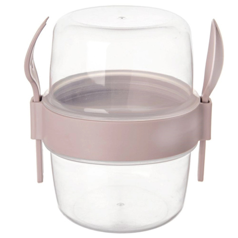 KUBEK 370 ml Z ŁYŻECZKĄ NA JOGURT MUSLI SAŁATKĘ 121784