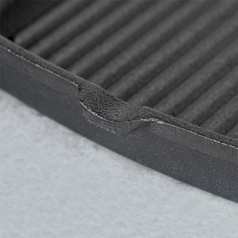 PATELNIA GRILLOWA ŻELIWNA 24cm Z SILIKONOWĄ NAKŁADKĄ CAST LINE 199044