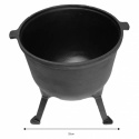 CAST-IRON HUNTING POT CAULDRON 10L KINGHOFF KH-2233