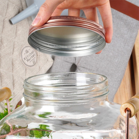 SŁÓJ SZKLANY 3,2l DO NAPOJÓW Z KRANIKIEM I STOJAKIEM 139602