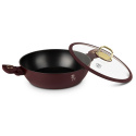 FLAT TITANIUM POT WITH LID 28cm BERLINGER HAUS BH-8038 LEONARDO