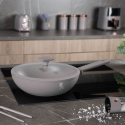 WOK TYTANOWY Z POKRYWĄ 28cm BERLINGER HAUS BH-8094 TAUPE