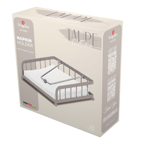 NAPKIN HOLDER WITH PRESSURE BERLINGER HAUS BH-8592 TAUPE