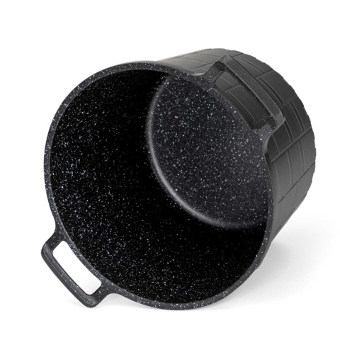 GARNEK GRANITOWY Z POKRYWĄ 24cm 6,5L E-7032