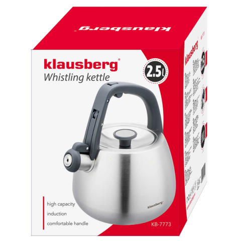 KETTLE WITH WHISTLE 2,5L KLAUSBERG KB-7773