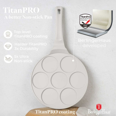 PATELNIA TYTANOWA 26cm DO PLACUSZKÓW BERLINGER HAUS BH-7794 SAHARA