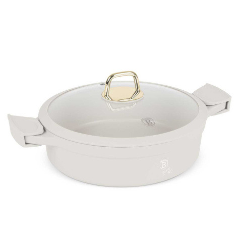 FLAT TITANIUM POT WITH LID 28cm BERLINGER HAUS BH-7785 SAHARA