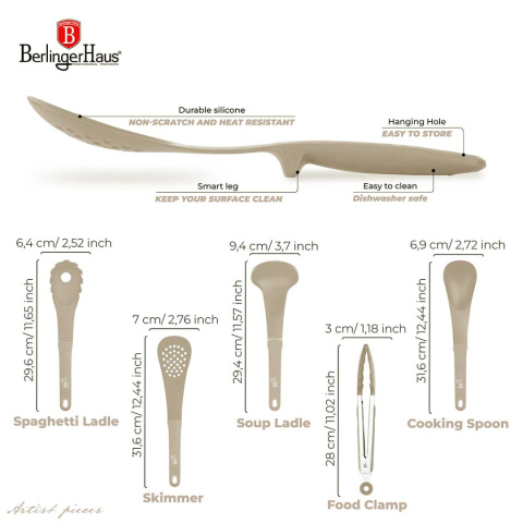 ZESTAW PRZYBORÓW KUCHENNYCH BERLINGER HAUS BH-6336 SAHARA