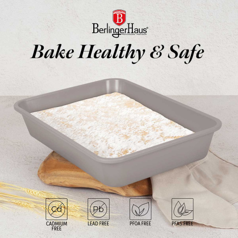 BRYTFANNA FORMA TYTANOWA 40x28cm BERLINGER HAUS BH-7903 TAUPE