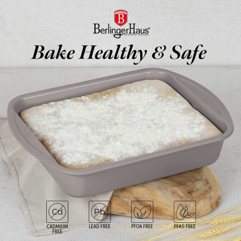 BRYTFANNA FORMA TYTANOWA 35x27cm BERLINGER HAUS BH-7913 TAUPE