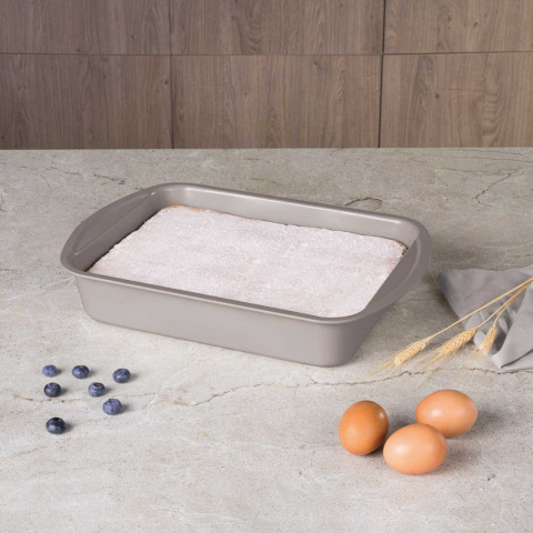 BRYTFANNA FORMA TYTANOWA 35x27cm BERLINGER HAUS BH-7913 TAUPE