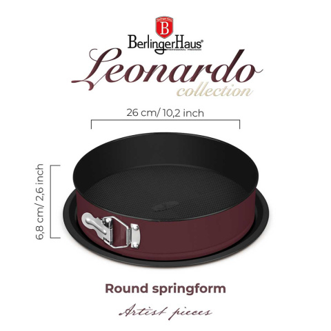 TORTOWNICA FORMA TYTANOWA 26cm BERLINGER HAUS BH-7935 LEONARDO