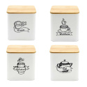 ZESTAW 4 POJEMNIKÓW KUCHENNYCH NA PRODUKTY SYPKIE 4264