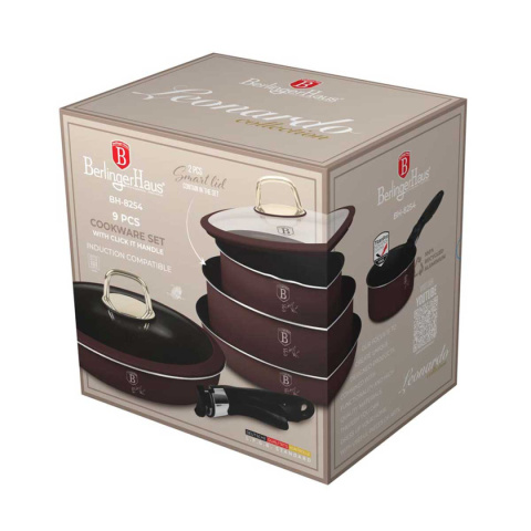 ZESTAW GARNKÓW TYTANOWYCH 9 ELEM. BERLINGER HAUS BH-8254 LEONARDO