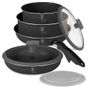 ZESTAW GARNKÓW TYTANOWYCH 9 ELEM. BERLINGER HAUS BH-8256 ANTRACITE