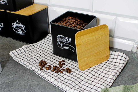 ZESTAW 4 POJEMNIKÓW KUCHENNYCH NA PRODUKTY SYPKIE 4263