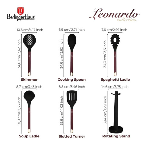 ZESTAW PRZYBORÓW KUCHENNYCH BERLINGER HAUS BH-8620 LEONARDO
