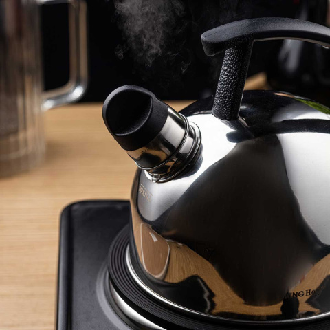 CZAJNIK 1,5L Z GWIZDKIEM KINGHOFF KH-1896 SREBRNY