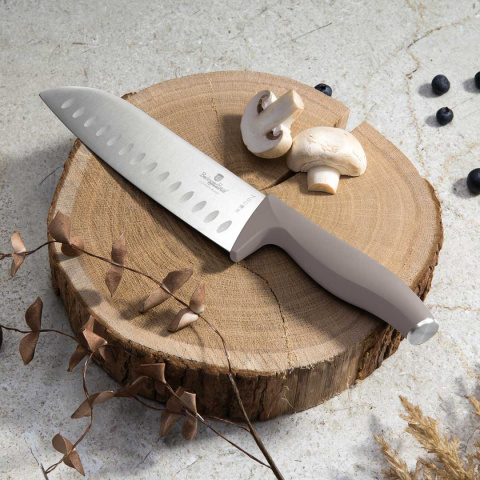 ZESTAW NOŻY BERLINGER HAUS BH-3122 TAUPE W BLOKU BAMBUSOWYM