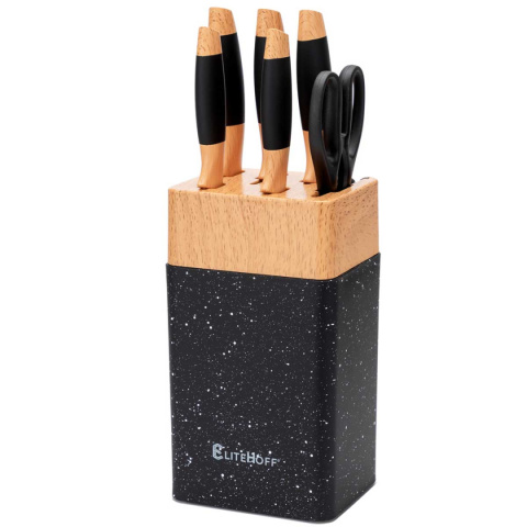 ZESTAW NOŻY KUCHENNYCH W STOJAKU E-6267