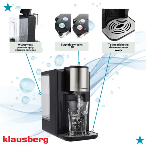 DYSPENSER DOZOWNIK GORĄCEJ WODY 2,2L KLAUSBERG KB-7878