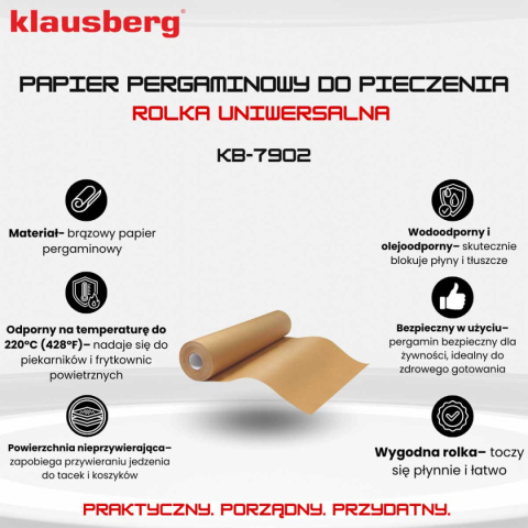PAPIER PERGAMIN DO PIECZENIA 10m KLAUSBERG KB-7902