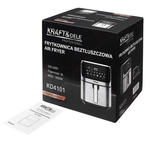 FRYTOWNICA BEZTŁUSZCZOWA 8L KRAFT&DELE 1850W KD-4101