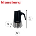 KAWIARKA ZAPARZACZ DO KAWY 200ml KLAUSBERG KB-7844 INDUKCJA