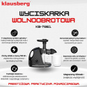 SOKOWIRÓWKA WYCISKARKA WOLNOOBROTOWA KLAUSBERG KB-7861