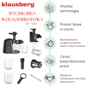 SOKOWIRÓWKA WYCISKARKA WOLNOOBROTOWA KLAUSBERG KB-7866